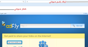 انشاء رابط مخصص باسم موقعك لاختصار الروابط علي ADF.LY