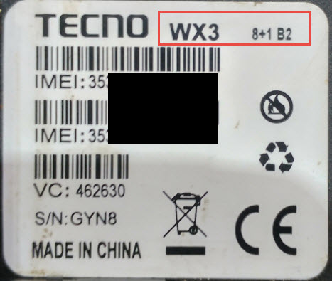 TECNO WX3 8+1B2